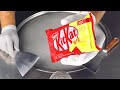KitKat Lemon Ice Cream Rolls Oddly Satisfying ASMR Relaxing Crinkle And Fast Scratching Triggers