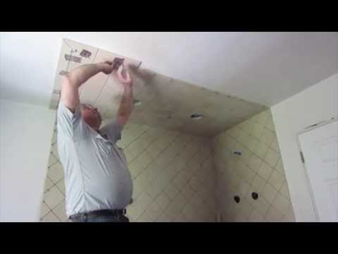 How to install tile on a ceiling Video