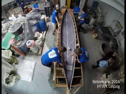 HTWK Leipzig - Bau des Betonkanus für Arnhem 2016