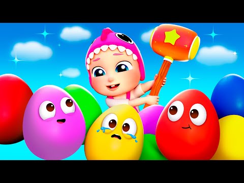 Surprise Egg Animals! 🐼🐉 Find a Panda & Dragon | Bubbleee - 🎶 Sing Along and Learn!