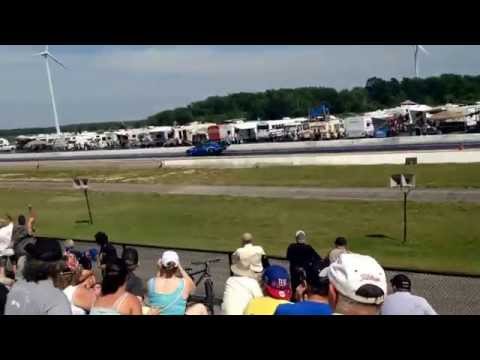 1of the races at Canadian Nitro Nationals 2014 at Cayuga Raceway.