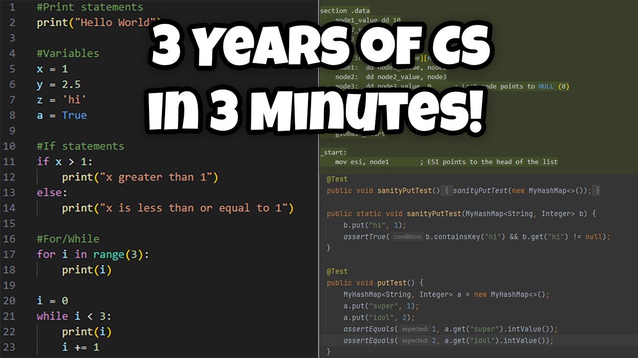 3 Years of College CS