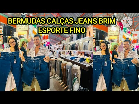 CALÇAS BERMUDA ESPORTE FINO BRIM JEANS DIRETO DA FABRICA MODA CENTER SANTA CRUZ CAPIBARIBE PERNABUCO