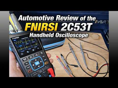 Automotive test of the FNIRSI 2C53T Handheld Oscilloscope Multimeter Signal Generator.