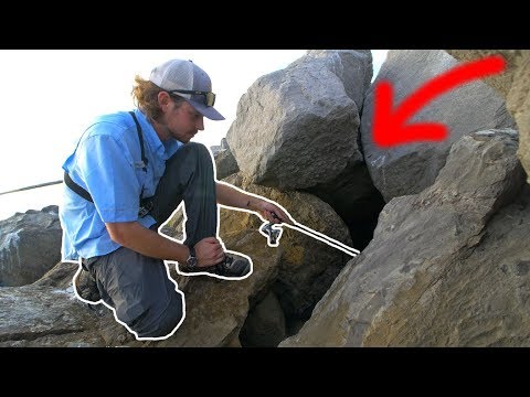 Fishing in HIDDEN Rock Pools!! - (EXOTIC FISH)