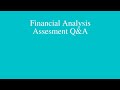 Financial Analysis  Fundamentals Assessment (FMVA) Q&A