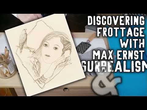 FROTTAGE, Max Ernst & Surrealism. How to do Frottage (Freestyle & Drawing), by Rob the Art Teacher