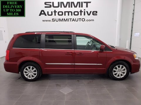 2014 CHRYSLER TOWN & COUNTRY MINIVAN STOW N GO DEMO WALK AROUND REVIEW DEEP CHERRY 21J48A SOLD!