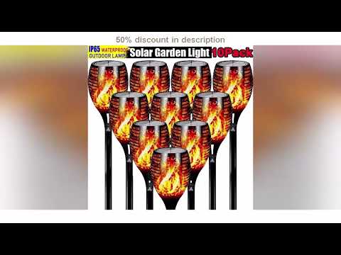 #1/2/4/6/8/10Pcs Solar Flame Torch Lights Flickering Light Waterproof Garden Decoration Outdoor