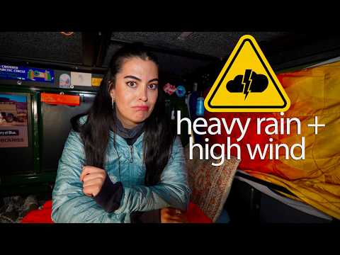 Severe Thunderstorm Truck Camping in the Smoky Mountains