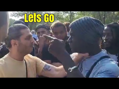 Speakers Corner - a Fight Breaks Out After a Conversation About Slavery
