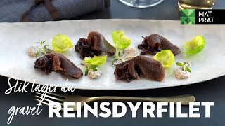 Gravet ytrefilet av reinsdyr