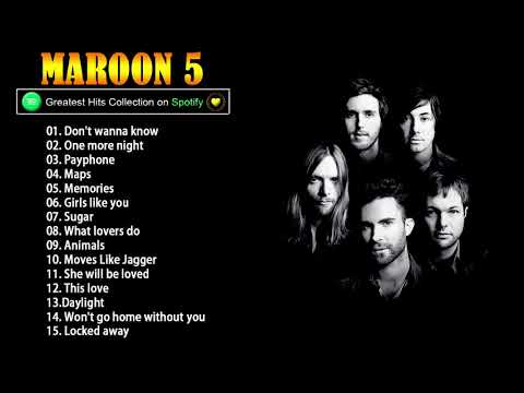 Maroon5 マルーン 5 メドレー【作業用BGM】 Maroon5 Greatest Hits Full Album 2021 のサムネイル