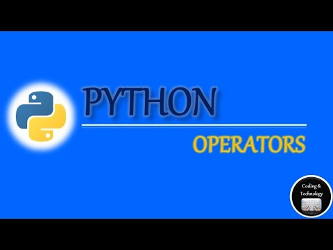 Operators Of Python Python Programming Ep5 Coding Technology