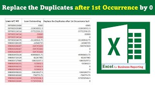 Download the video "Replace the Duplicates after 1st Occurrence by 0 || Remove Duplicates will not Work!"
