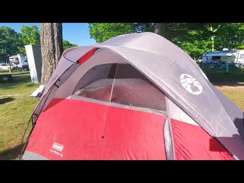 Camping in Pictured Rocks National Lakeshore, Woodland park campground, Michigan. Day-1