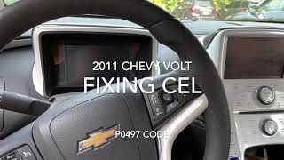 Fixing CEL on 2011 CHEVY Volt (P0497)