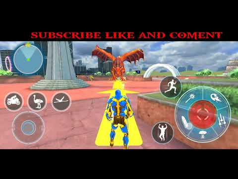 Game android flying Ostrich robot || game multiple transformation