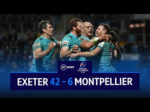 Exeter Chiefs vs Montpellier (42-6) | Gray Hat-Trick In Bonus-Point Win | Champions Cup Highlights