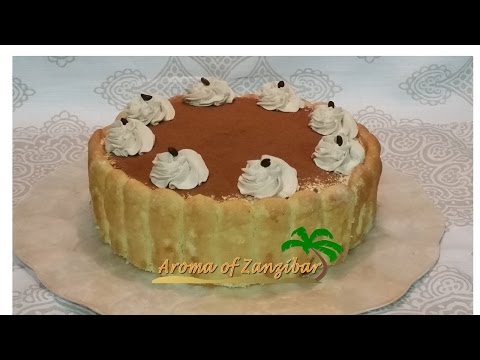 Tiramisu ( Charlotte) Cake in English