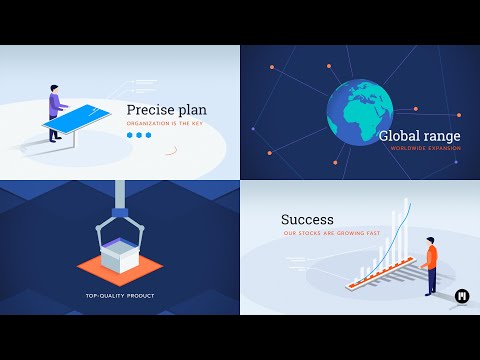 Flat Style Business Modular Template for Apple Motion & FCPX