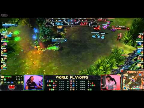 Season 2 finals SK vs Azubu Frost world playoffs part 1