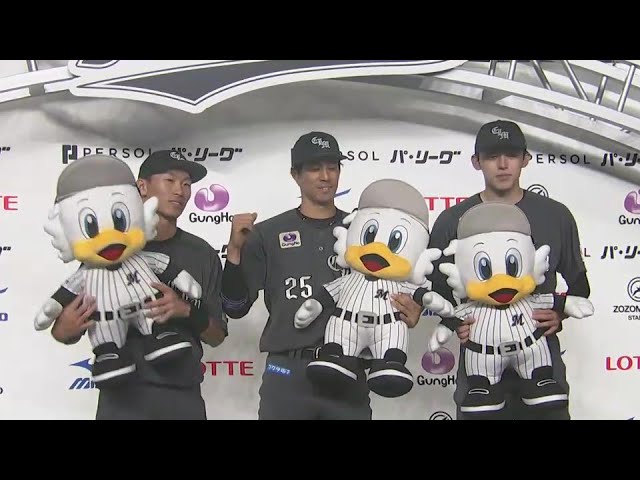 マリーンズ・佐々木朗希投手・岡大海選手・高部瑛斗選手ヒーローインタビュー 5月24日 千葉ロッテマリーンズ 対 福岡ソフトバンクホークス