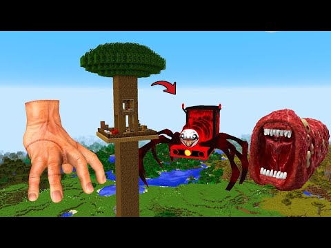i Found Scariest CHOO-CHOO CHARLES, TRAIN EATER, HAND THING 😱 in Minecraft | Minecraft Horror |