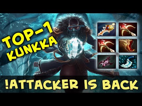 !Attacker is back — best Kunkka in Dota