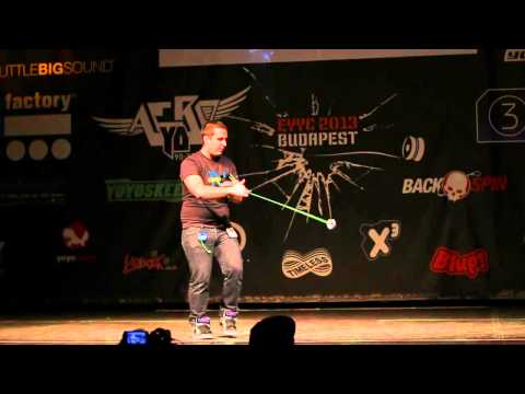 EYYC 2013 Budapest - European Yo-Yo Championship - 1A Qualification Balint Farkas