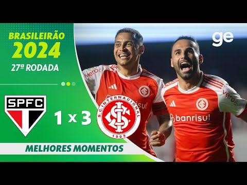 Gols e lances de São Paulo x Internacional