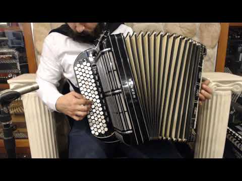 4935 - Black Hohner Morino Artist IV D Chromatic Button Accordion  LMMM 87 123 $3999