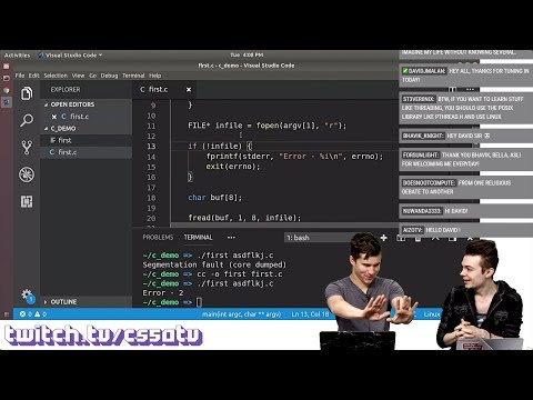 LOW-LEVEL C TUTORIAL - CS50 on Twitch, EP. 21