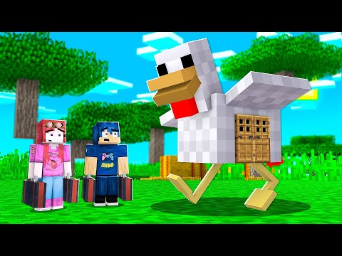 COME VIVERE DENTRO UN POLLO SU MINECRAFT!