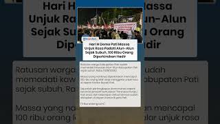 Hari H Demo Tuntut Bupati Pati! Massa Padati Alun-Alun Sejak Subuh, 100 Ribu Orang Bakal Hadir