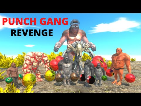 REVENGE - PUNCH GANG CHALLENGE GORO AND HIS FAMILY -  ANIMAL REVOLT BATTLE SIMULATOR