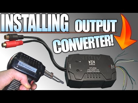 How To INSTALL a Line Output Converter w/ Stock Radio & Speakers 4 Aftermarket SUB AMP Installation