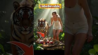 Girl Saves Tiger Cubs | Emotional Jungle Story | #story #trending #shorts #marvel