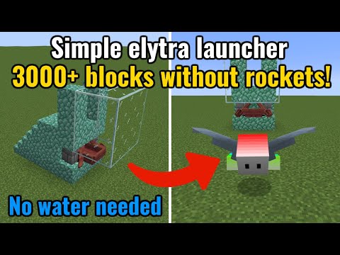 Elytra launcher tutorial - Nether safe, no water required! (works in Java 1.21, see description)