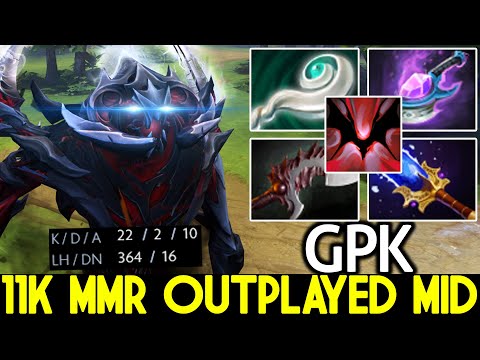 GPK [Shadow Fiend] 11K MMR Outplayed Tinker Mid with Arcane Blink Dota 2