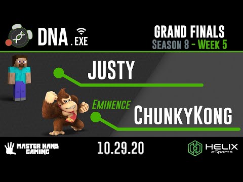 DNA.EXE S8:W5 - JUSTY (Steve, PokemonTrainer) Vs Eminence | ChunkyKong (Donkey Kong) - Grand Finals