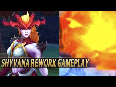 NEW SHYVANA REWORK GAMEPLAY & ABILITIES - League of Legends