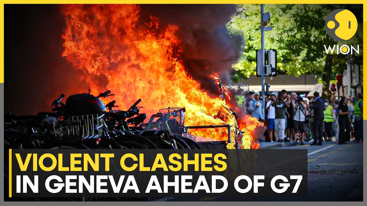 Geneva Protests Turn Violent: Clashes Explode In Geneva | WION News