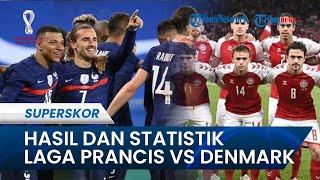 Hasil Prancis vs Denmark di Piala Dunia 2022: Mbappe Bawa Les Bleus Menang 2-1 & Lolos ke 16 Besar