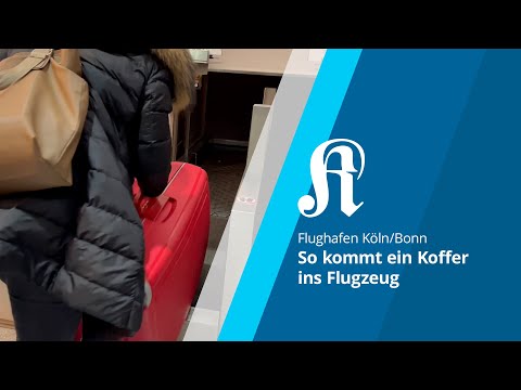 Flughafen Köln/Bonn: Die Reise eines roten Koffers von der Abgabe ins Flugzeug