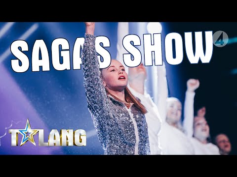 Saga framför ett fantastiskt nummer i finalen av Talang 2019 - Talang (TV4)