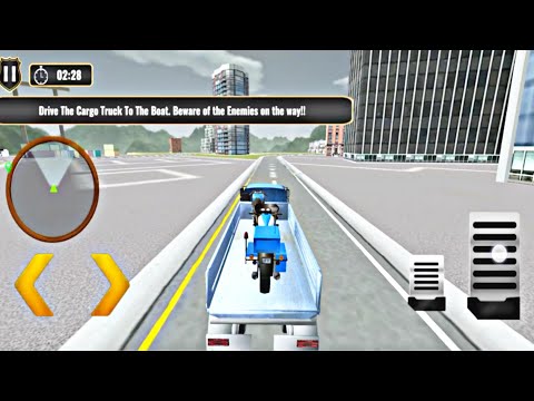 US Police Car Transporter: Cruise Ship Simulator - Crazy Bike Transporter Game - Part-2