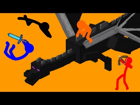 Mingze Animations - Obstacle Course Collab Stickman VS Minecraft: Game 1-7 Shorts Animation