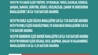 19 EYLÜL CUMARTESİ GÜNÜ ELEKTRİK KESİNTİSİ UYGULANACAK