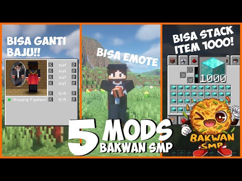 5 MODS USED BAKWAN SMP -Minecraft Java Edition